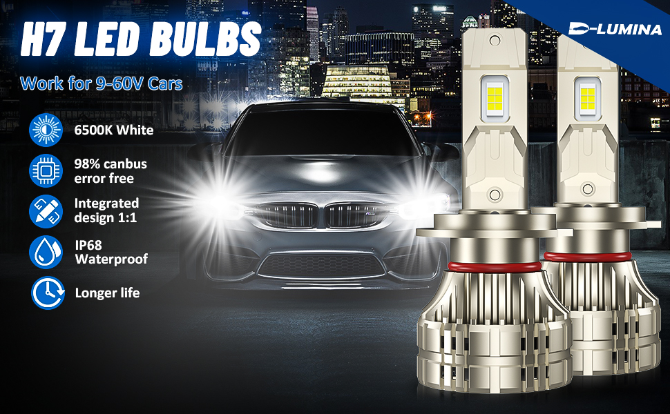 H7 led headlight bulbs
