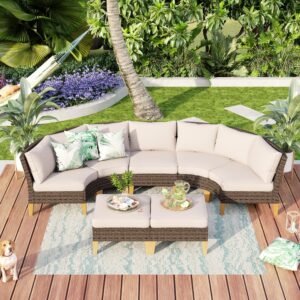 MFSTUDIO Garden Sofa Rattan Furniture Set