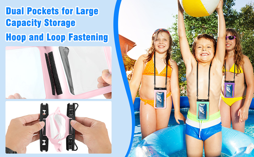 waterproof phone pouch case women men swimming kayaking snorkeling fishing