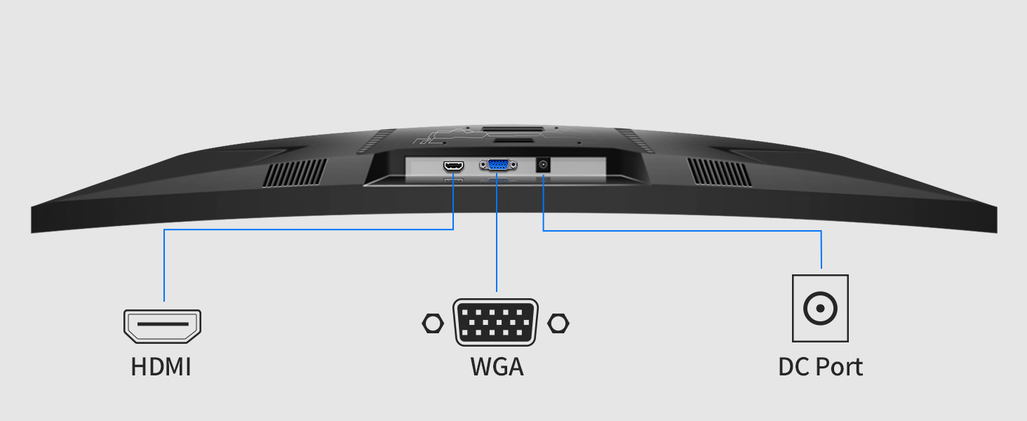 32-inch Full HD 1920 x 1080P Computer Monitor, Ultra-wide & Slightly Curved (2800R) Screen
