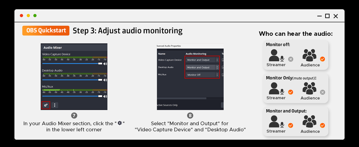 Please follow the instruction to operate OBS or other software with this carpture card