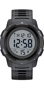 Mens Waterproof Digital Sport Watches Wide Screen