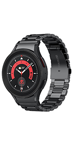 samsung galaxy watch 5 pro 45mm strap No Gap Stainless Steel