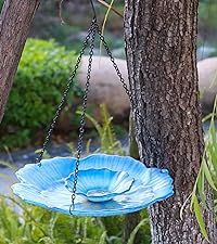 Flower Hanging Bird Bath