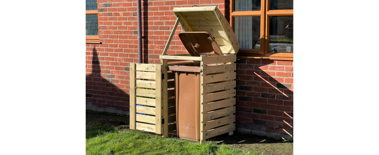 BinBreeze single wheelie bin storage uni