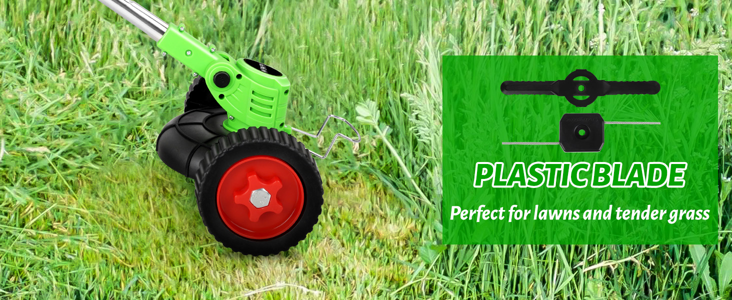 garden strimmer with blade