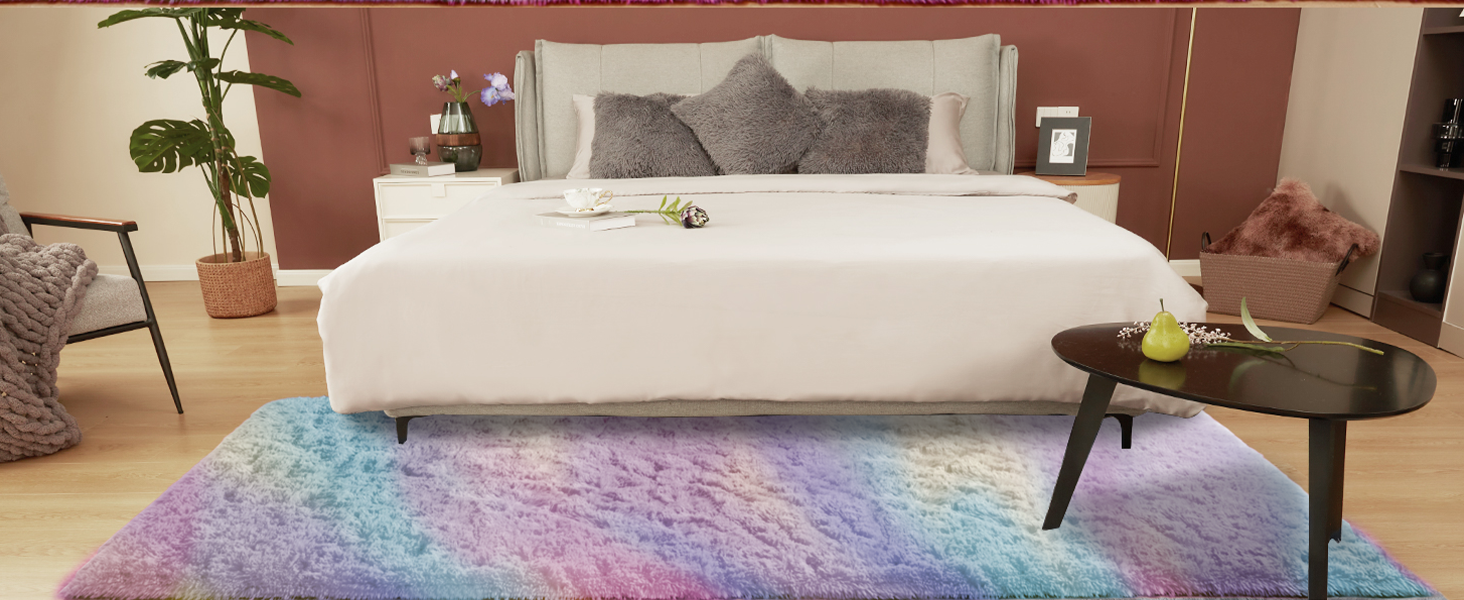SHAGGY RUG RAINBOW