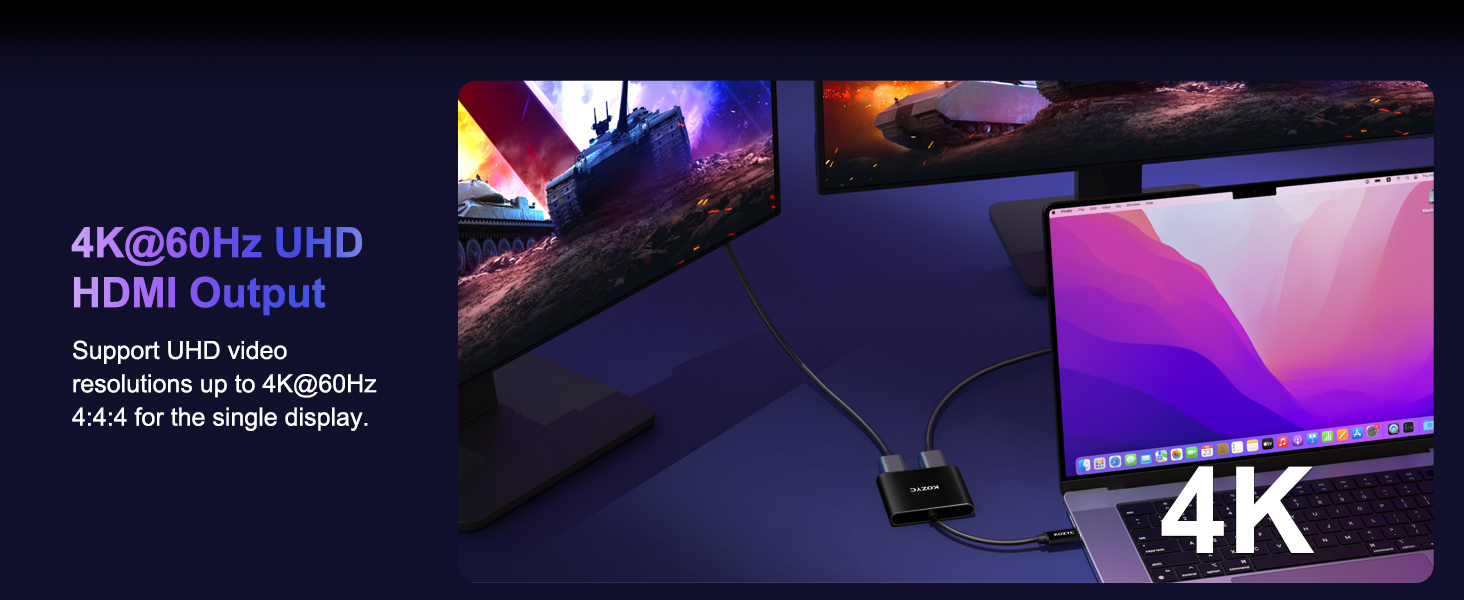 usb c to dual hdmi