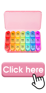 Pill Box 3 times a day-Pink Case