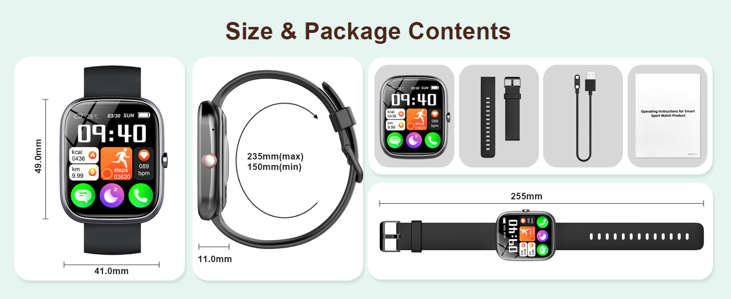 Dimensions and Package Contents