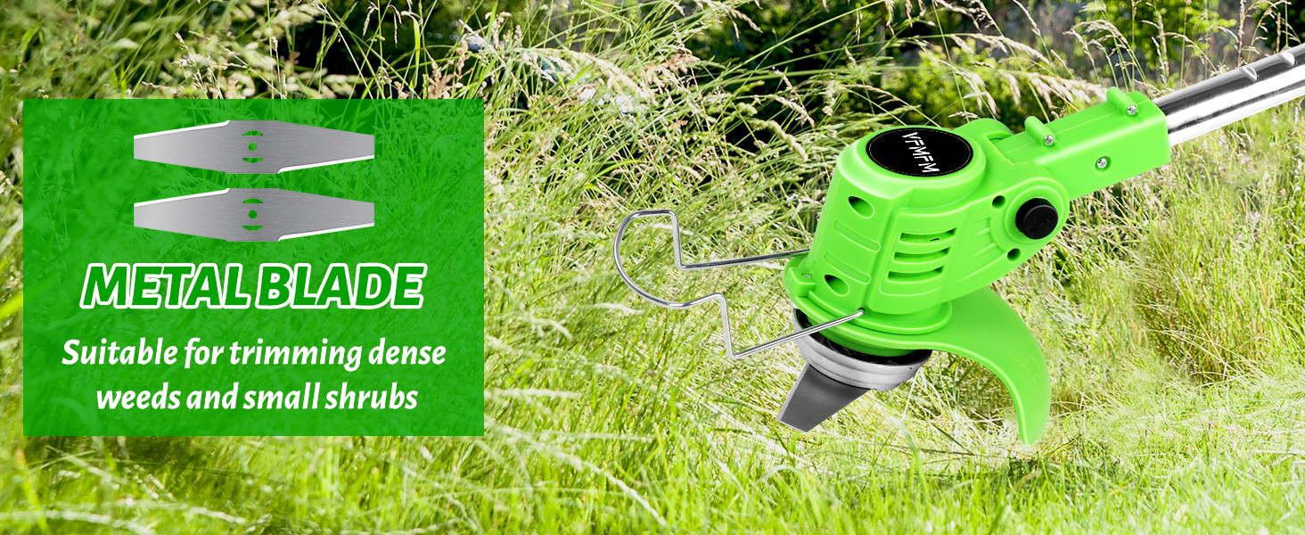 grass strimmer with blades