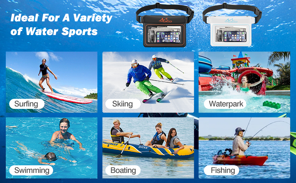 waterproof fanny pack phone pouch case floating floatable dry bag waist fanny pack crossbody bag 