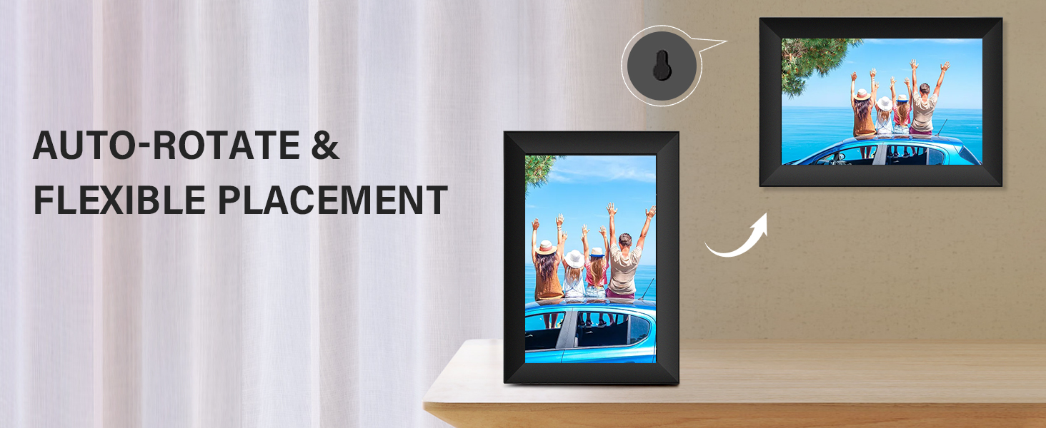  rechargeable digital photo frame