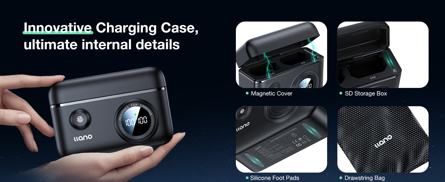 Innovative Charging Case and more consideable detail design