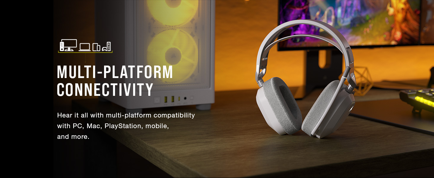 PC headset, Mac headset, PlayStation headset, mobile headset