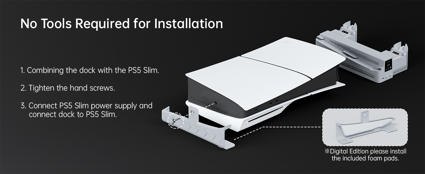 Hosanwell PS5 Slim Horizontal Stand