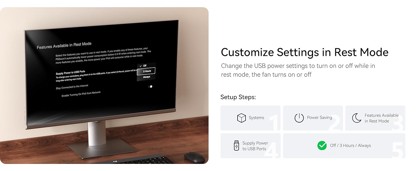Settings in Rest Mode