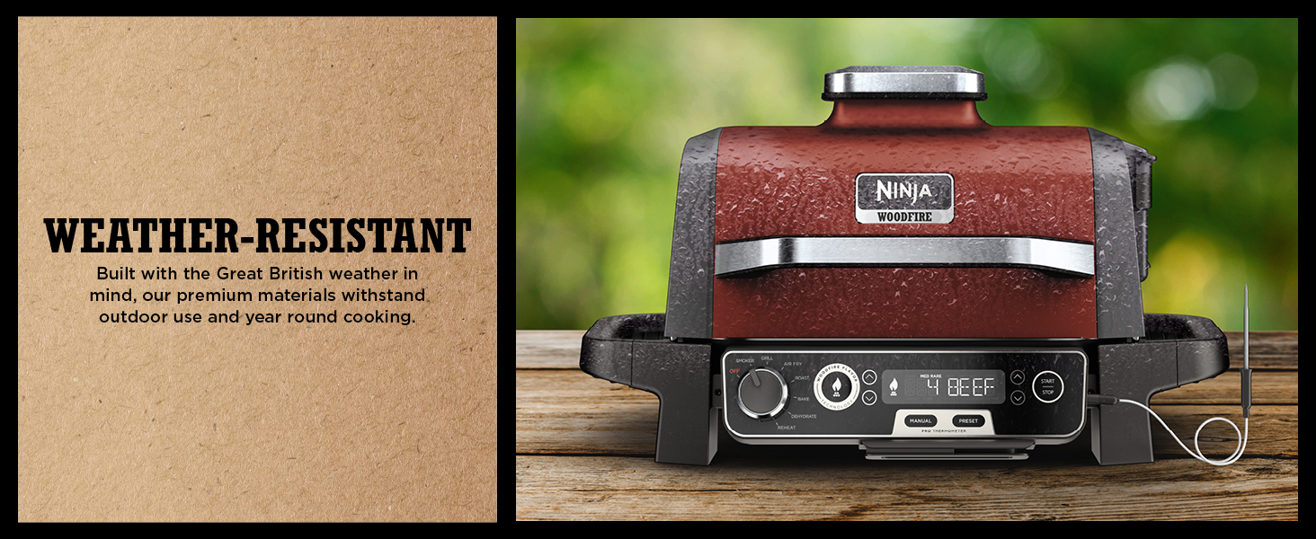 Ninja Woodfire Electric BBQ Grill & Smoker OG751UKAMZ], 7-in-1 Outdoor Grill