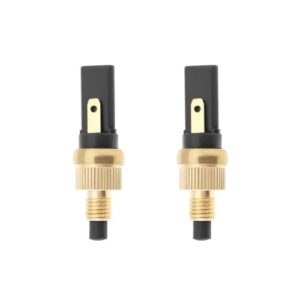 VGOL 2pcs 6mm Copper Shell Motorcycle Brake Lights Tail Lights Front and Rear Brake Switch Plugs Compatible with Yamaha Compatible with Aprilia 37x11mm