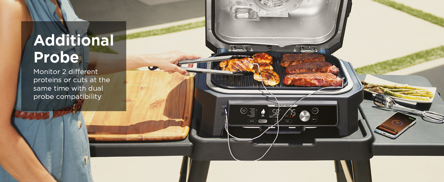 Ninja Woodfire Pro Connect XL Electric BBQ Grill and Smoker