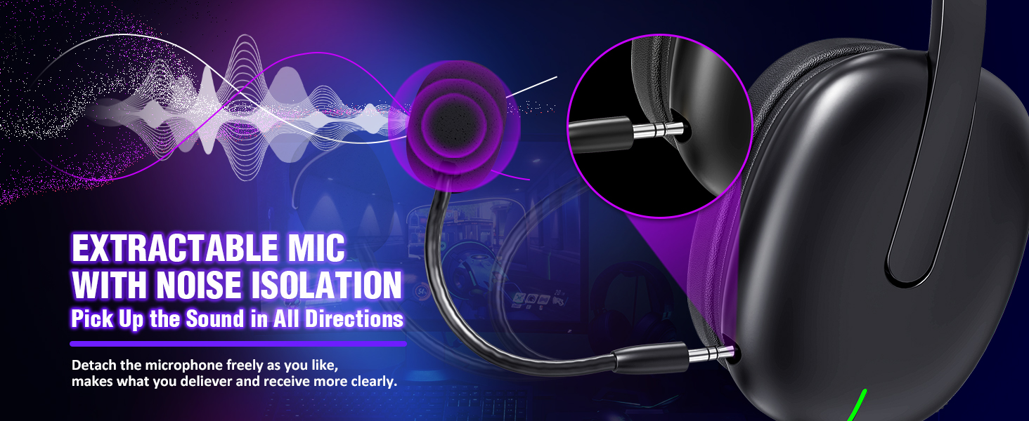 EXTRACTABLE MIC WITH NOISEISOLATION