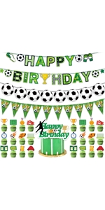 64 Pieces Football Party Decorations