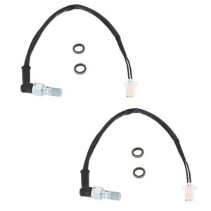 VGOL 2 Set M10x1.25 2 Pin Female Plug Motorcycle Hydraulic Pressure Brake Light Switch Compatible with Honda Compatible with Yamaha Compatible with Kawasaki Compatible with Suzuki
