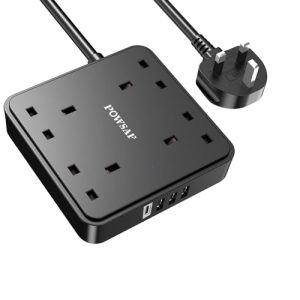 4 Way Extension Lead with 4 USB Slots (3.4A