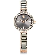 Swarovski Octea Moon Watch, Swiss Made, Moon, Leather Strap, Blue, Blue Finish