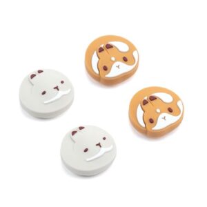 GeekShare 4PCS Adorable Silicone Thumb Grip Caps