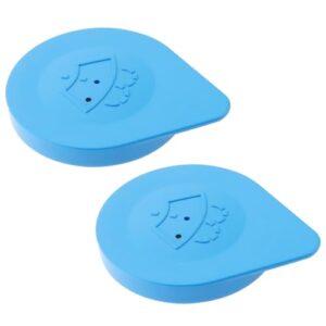 ECSiNG 2Pcs Wiper Wash Reservoir Cap Windscreen Washer Bottle Cap 28913AX600 Compatible with Nissan Micra Note K12 E11 Car Windshield Reservoir Plastic Cove