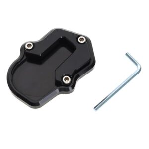 ECSiNG Motorcycle Kickstand Foot Side Stand Extension Cushion Support Plate Side Stand Enlarge Pad Compatible with BMW F900XR F900 XR F 900XR 2020 Black