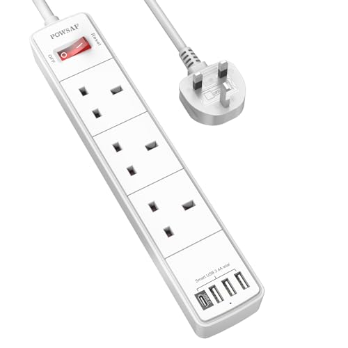 Extension Lead with 4 USB Slots (3.4A