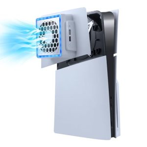 Mcbazel PS5 Slim Faceplate Cooling Fan with RGB Light