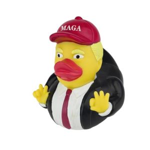 Trump Rubber Ducks - Funny Trump Yellow Duck Decoration | Cartoon Trump Small Rubber Duck Toy Car Dashboard Decorations | Small Rubber Duck Donald Duck Toy for Home Deco