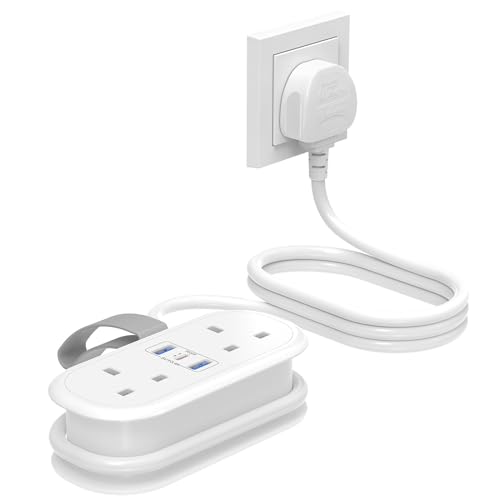 Travel Extension Lead with PD 20W USB C Fast Charger