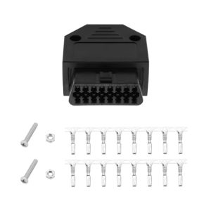 EMSea OBD2 Car Diagnostic Tool OBD II 16 Pin Male to Female Vehicle Diagnostic Extender Socket with Screws Diagnostic-Tool (Black)