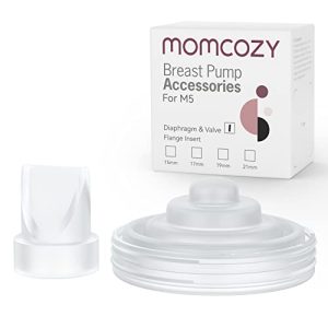 Momcozy Duckbill Valves & Silicone Diaphragm Compatible with Momcozy M5. Original Momcozy M5 Breast Pump Replacement Accessories