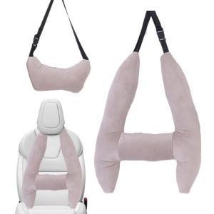 Kids Travel Pillow | Kids Car Travel Pillow |H-Shape With Head Support | Car Seat Belt Cushion | Head Neck Support Pillow | Safety Strap Covers | For Car Travelling Sleeping Pillow |supports Bodyhead