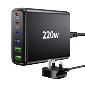 FINIBO USB C Charger Multi: 220W 6 Ports USB Fast Charger