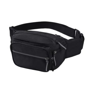 Bum Bag Waist Fanny Pack for Men Women Ladies Large Waist Bag with 6 Pockets for Dog Walking Running Hiking Camping Cycling