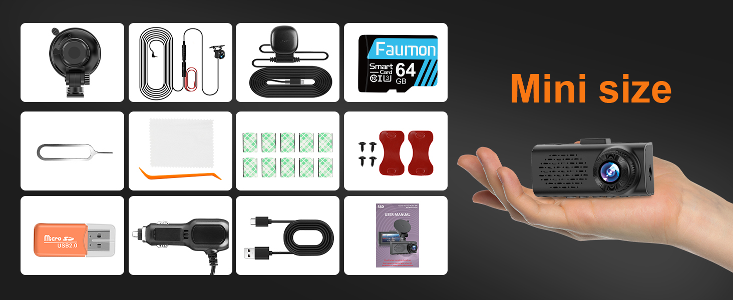 4k dash cam front and rear wireless dash cam front and rear