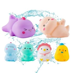 Eventerde Bath Tub Toys - Colorful Bathtub Pool Toy | Preschool Floating Squeaky
