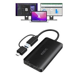KOZYC USB 3.0 to HDMI Splitter Extended Display Dual Monitors