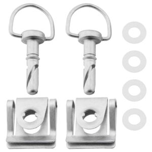 EMSea 2 Sets Car Engine Cover Bolt Nuts Rotary Catch 4519880067 A4519880067 Compatible With smart 451 and Compatible With Smart Fortwo 2007-2015