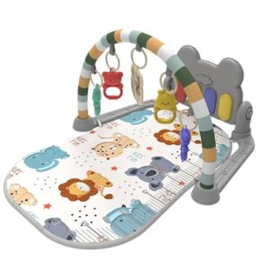 Baby Mat Educational Mat Baby Gym Mat Interactive Musical Toy Playmats & Floor Gyms Baby Toys Activity Gym Baby Gym Piano Mat with Music Baby Sensory Tummy Time Ma
