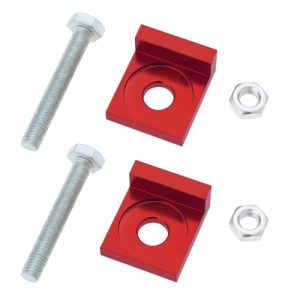 ECSiNG 2pcs 12mm Hole Dia Motorcycle Chain Adjuster Tensioner CNC Tensioner for Dirt Motor Bike Motorcycle 50cc 70cc 90cc 110cc 125cc Red