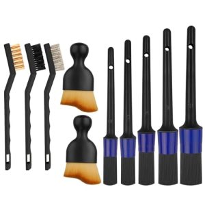OHVBAEON 10Pcs Car Detailing Brushes Car Detailing Kit