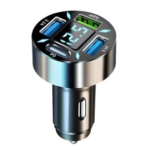 4 Ports Car Charger Adapter