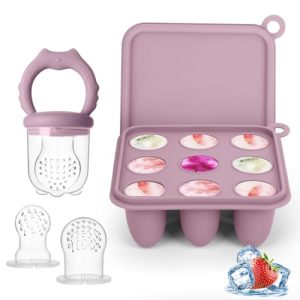 Silicone Baby Fruit Food Feeder Pacifier & Breastmilk Popsicle Freezer Molds